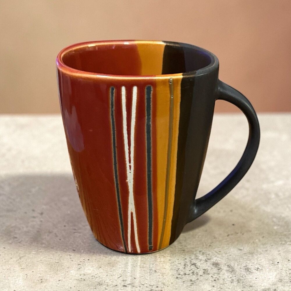 Hometrends BAZAAR RED 12oz Coffee Mug 4 5/8" 2010